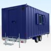 16Ft x 7Ft 6in Steel Mobile Anti-Vandal Office Cabin