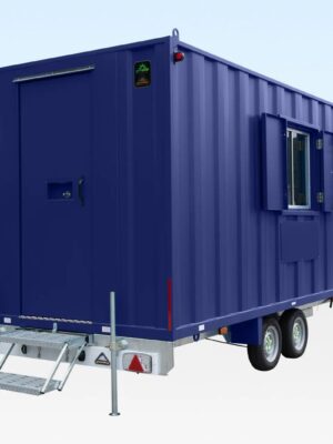16Ft x 7Ft 6in Steel Mobile Anti-Vandal Office Cabin