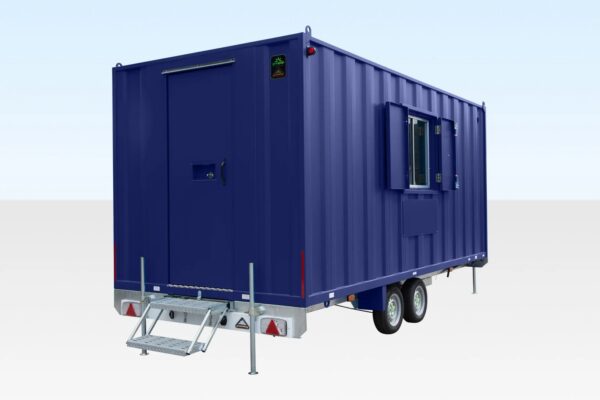 16Ft x 7Ft 6in Steel Mobile Anti-Vandal Office Cabin