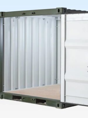 8ft One Trip Shipping Container Green (RAL 6007)