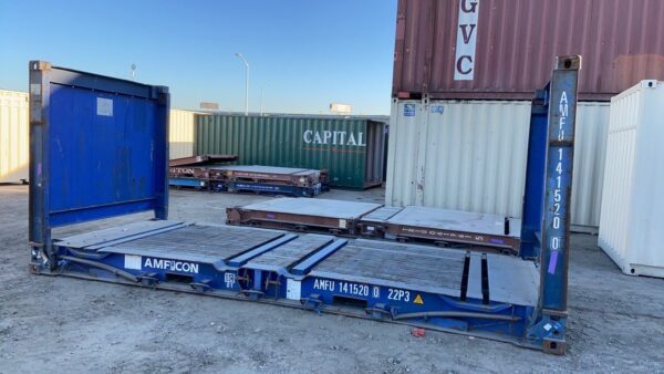 2-149.jpg 20Ft X 8Ft Used Flat Rack Shipping Containers