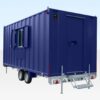16Ft x 7Ft 6in Steel Mobile Anti-Vandal Office Cabin