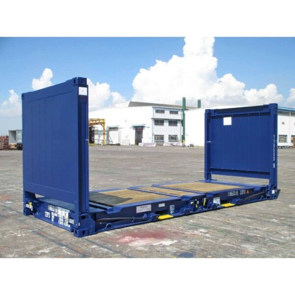 3-120.jpg 20Ft X 8Ft Used Flat Rack Shipping Containers