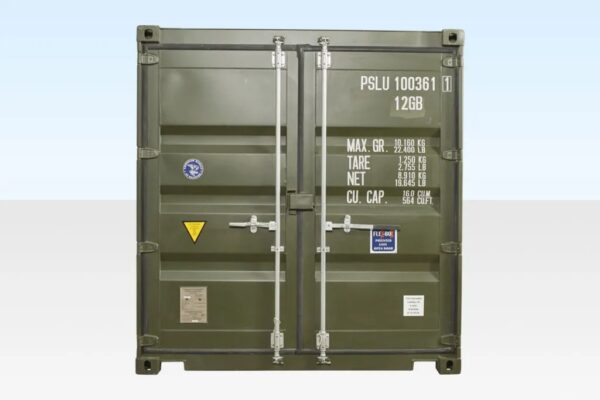 3-54.jpg 10ft x 8ft Shipping Container (One Trip) Green (RAL 6007)