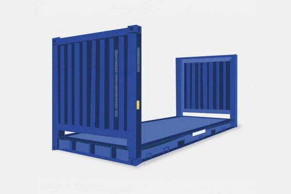 3-62.jpg 20Ft X 8Ft Used Flat Rack Shipping Containers
